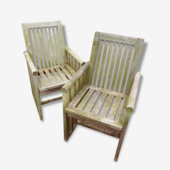 Pair of garden chairs