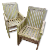 Paire De Fauteuils De Jardin