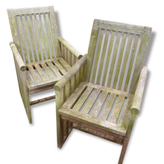 Pair of garden chairs