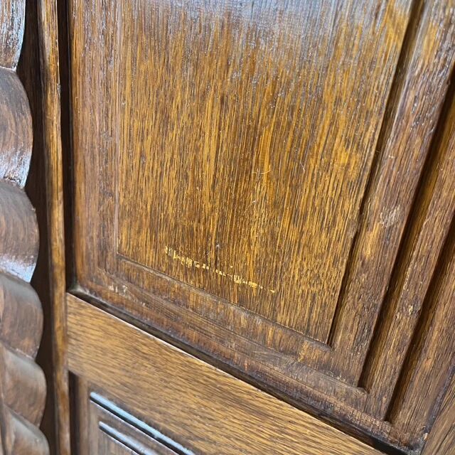 Antique oak counter/bar, 20th century