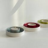 BOUGEOIRS Cracked Ceramic Candle Holder