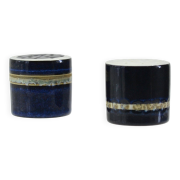 Salt and pepper shakers in earthenware from the Tenera series by Inge-Lise Koefoed for Roya.