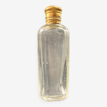 Flacon à sels en cristal et métal doré XIXe Napoléon III