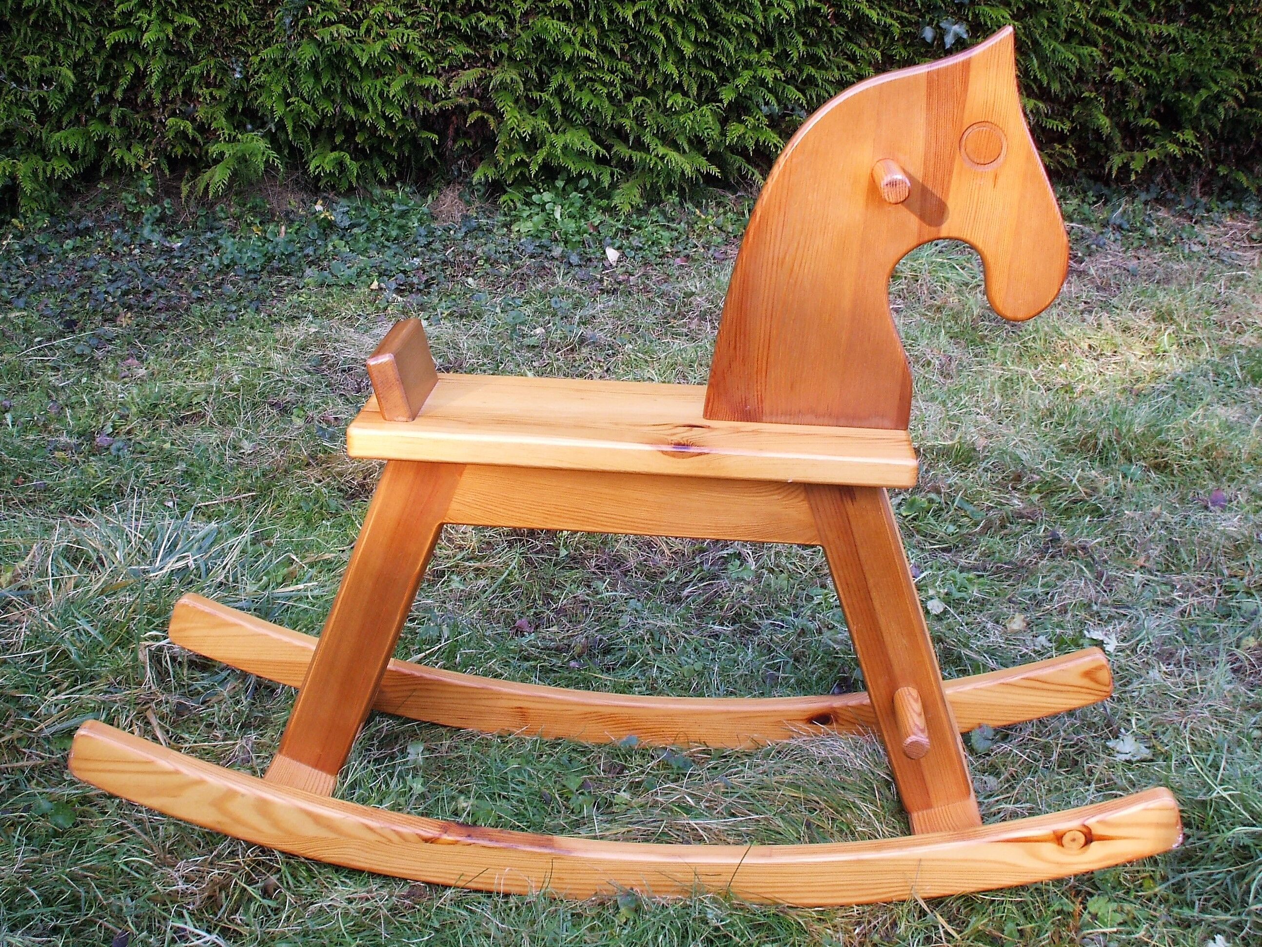 Pine rocking horse