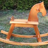 Pine rocking horse