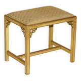 Chinoiserie dressing table in walnut with stool