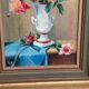 Oil on Canvas – “Still Life with Vase” by R.P. Vintage & Framed 28×40cm