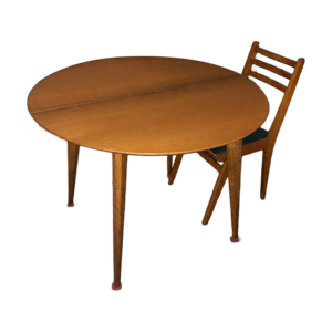Table ronde en chêne