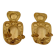 Baroque Style Mid-Century Brass Swedish Sconces