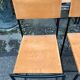 6 black metal and leather chairs by Giandomenico Belotti for Alias, Italy, 1979