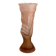 Vase en verre rose Art Déco