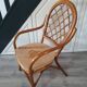 Vintage rattan armchair, seat to renovate