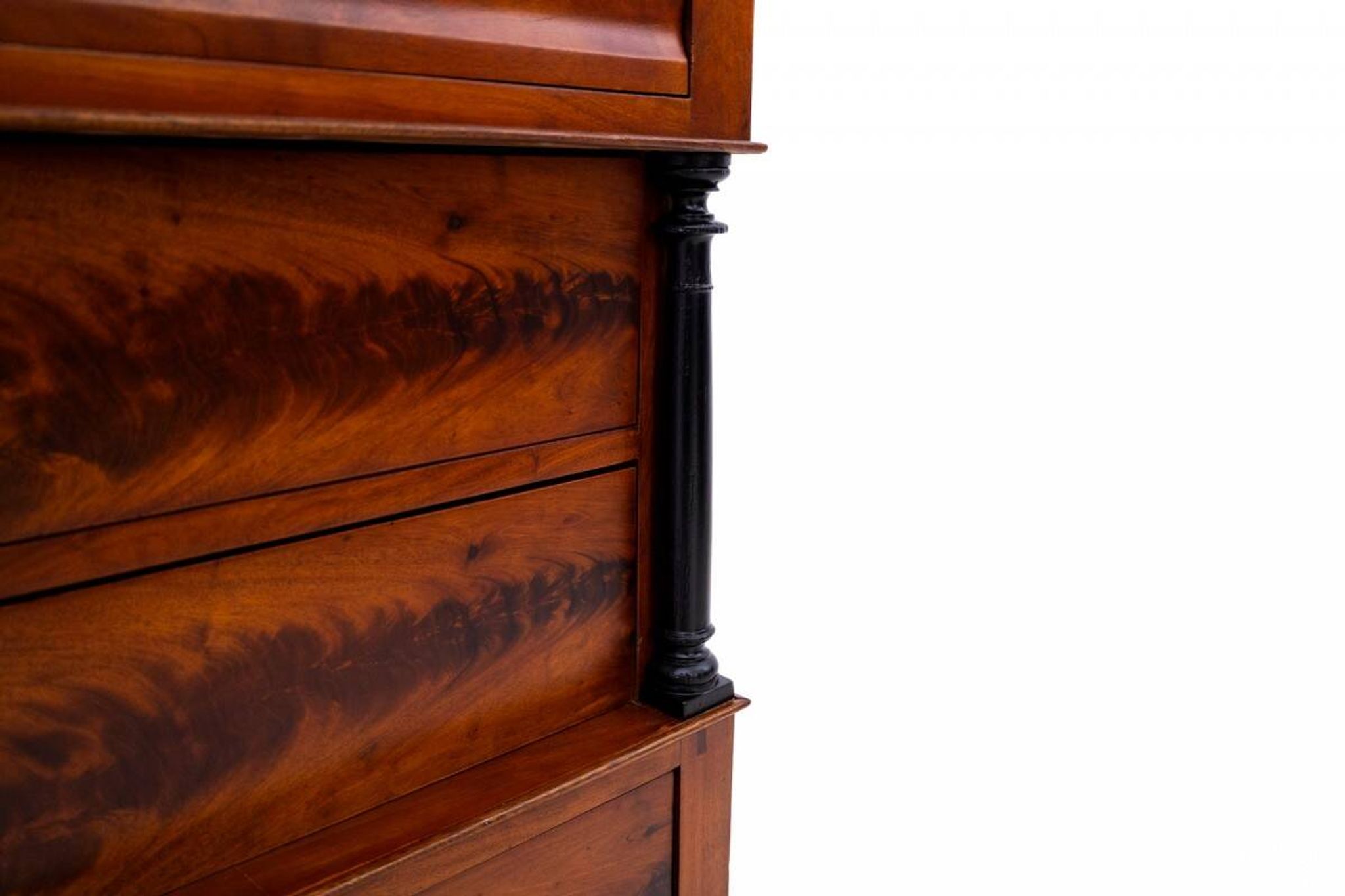 Antique mahogany chest of drawers with drawers, Scandinavia, 2nd half of th