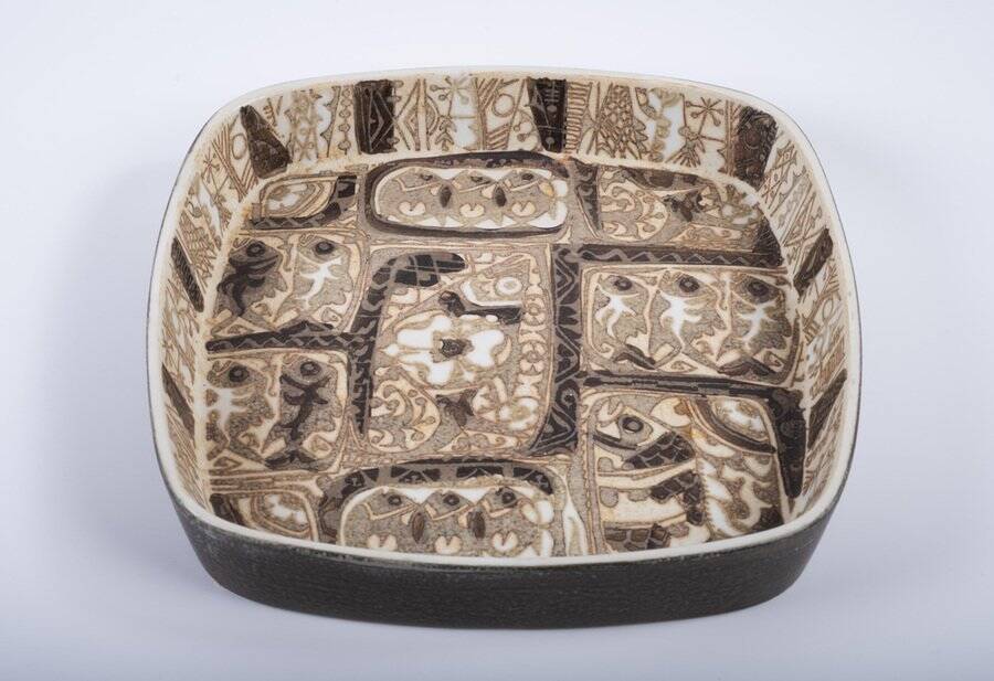 Baca Faience Bowl by Nils Thorsson for Royal Copenhagen, Denmark, 1960s