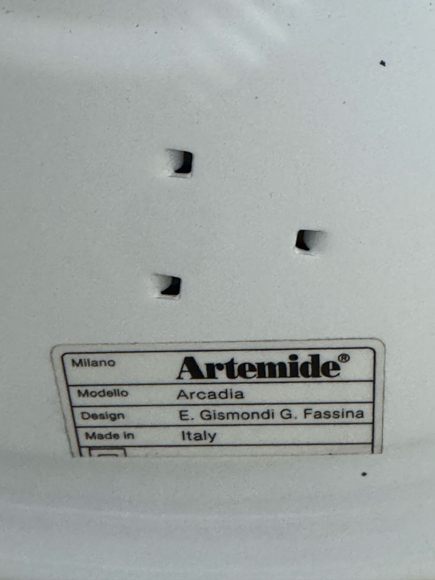 Plafonnier applique Artemide Gismondi années 80
