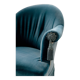 Fauteuil crapaud – Velours bleu