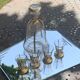 Service a liqueur compose d une carafe et de 4 petits verres à liserés dore