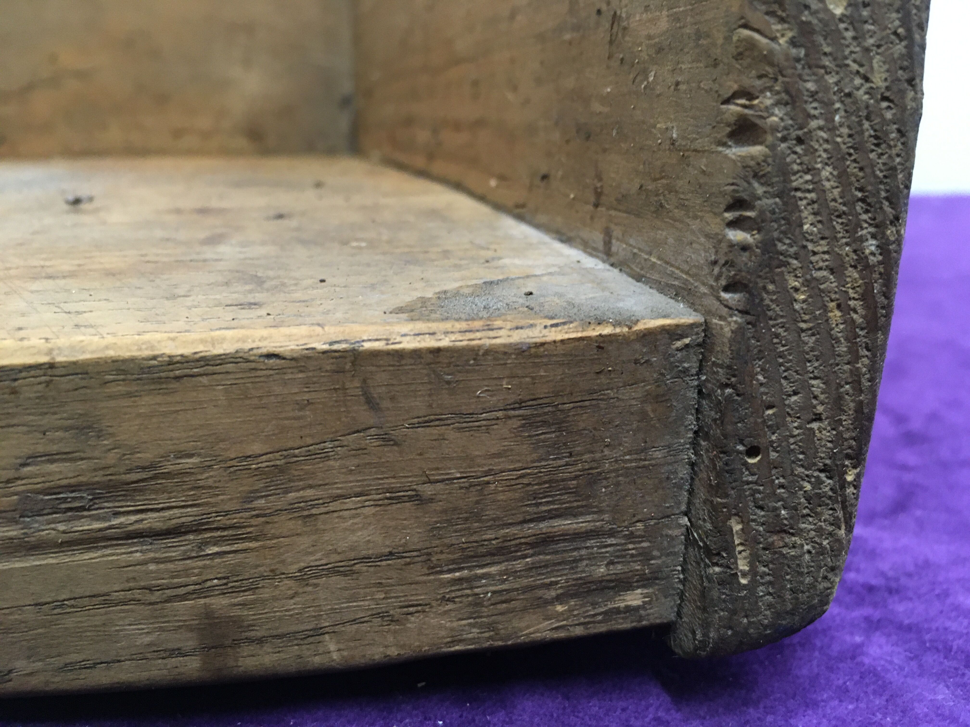 Butcher's log tray old grocery store