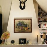 Watercolor still life fruits