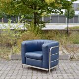 Zanotta Onda set Sofa & 2 Chairs blue leather