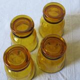 4 verres ambré Pernod