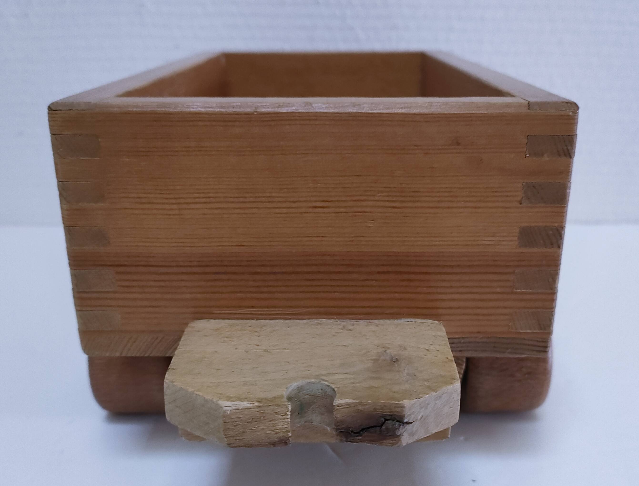 Large wooden train stamped Wog Austria