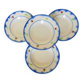 4 deep plates Gien model Bagatelle 210746
