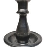 Grand bougeoir, vase . céramique signée jean marais