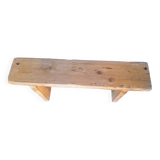 Bench 110 cm old solid wood with patina