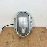 Industrial Cast Aluminium Wall Light with Frosted Glass from Elektrosvit, 1970s