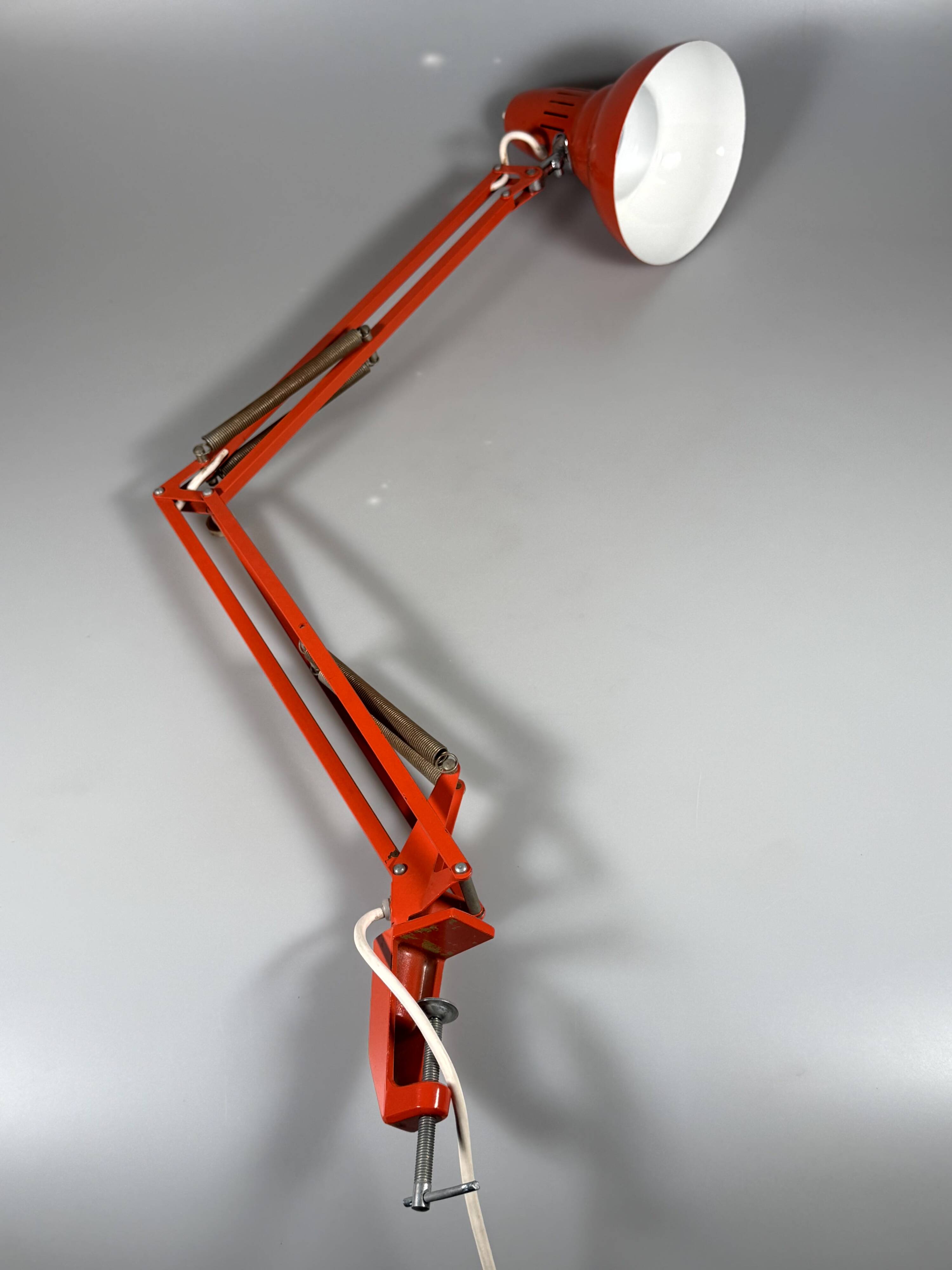 1960s 1970s Desk Lamp Scissor Lamp Metal Space Age Design