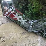 Venetian mirror circa 1900, 100x54 cm