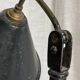 Vintage workshop lamp 1950 painted metal and brass