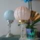 Art Deco lamp pink foot in cut crystal