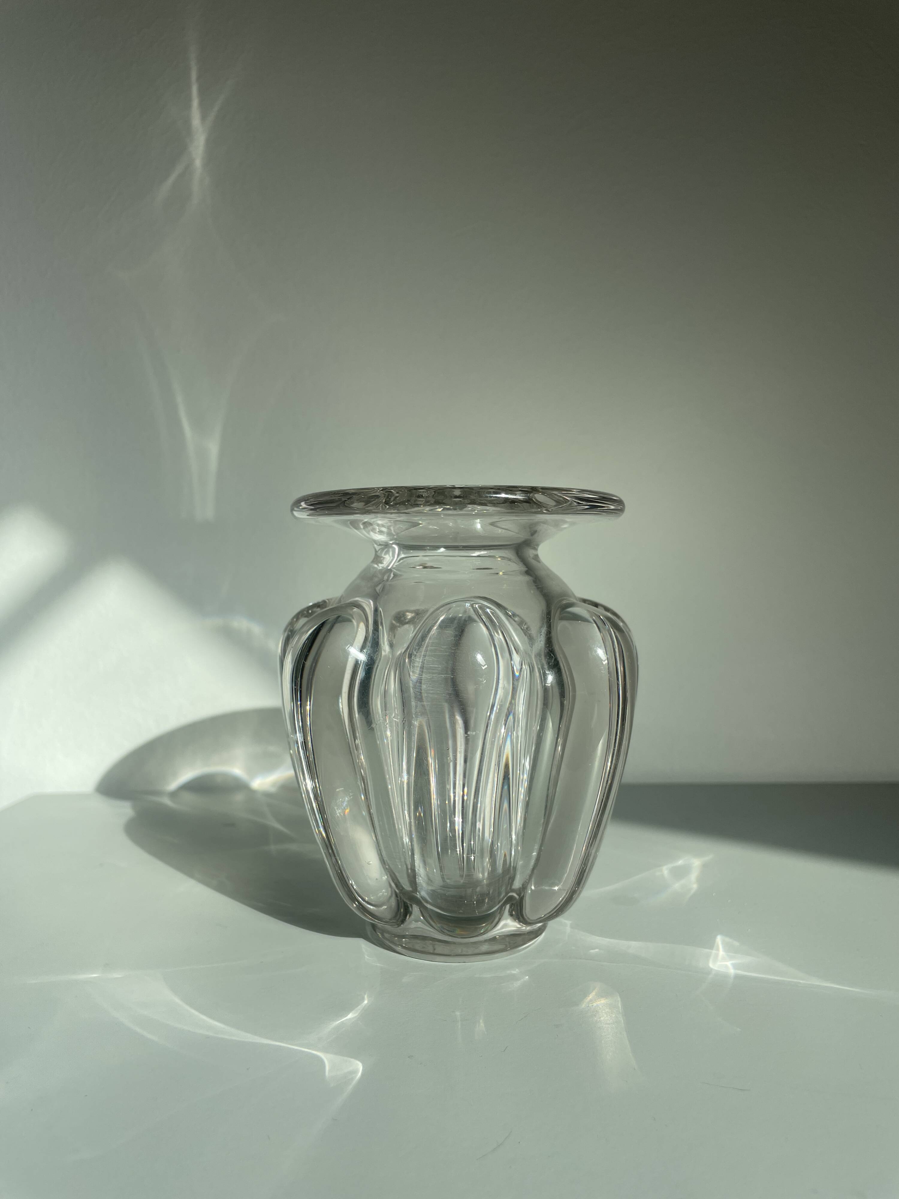 Small Baccarat style crystal vase