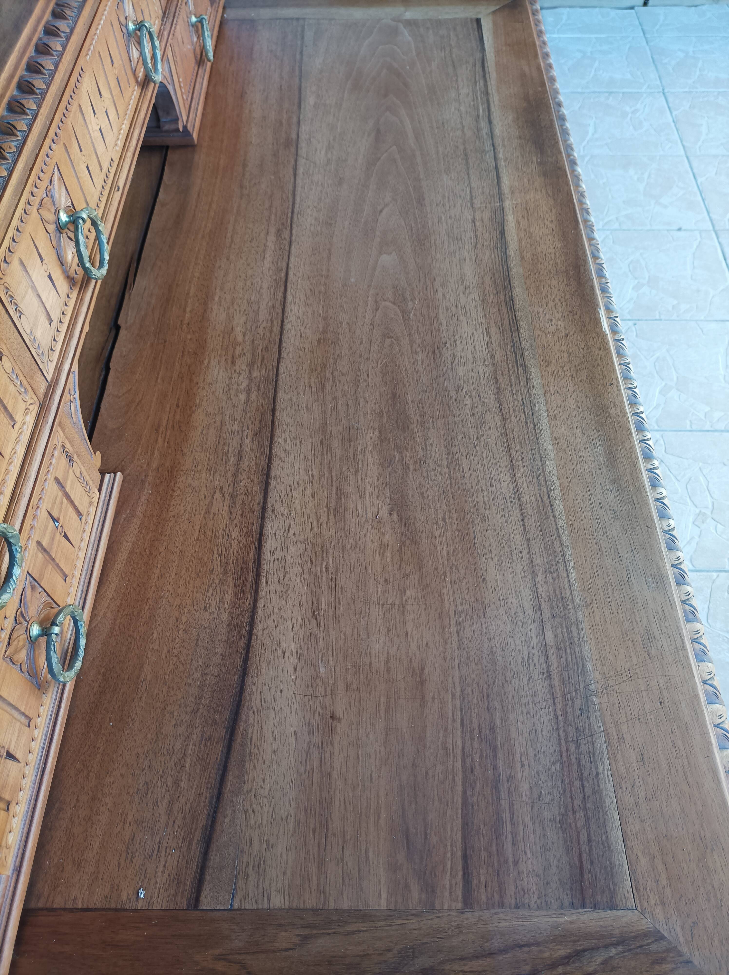 Louis XVI style walnut desk