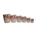 Series of spice pots Mai Digoin Sarreguemines France