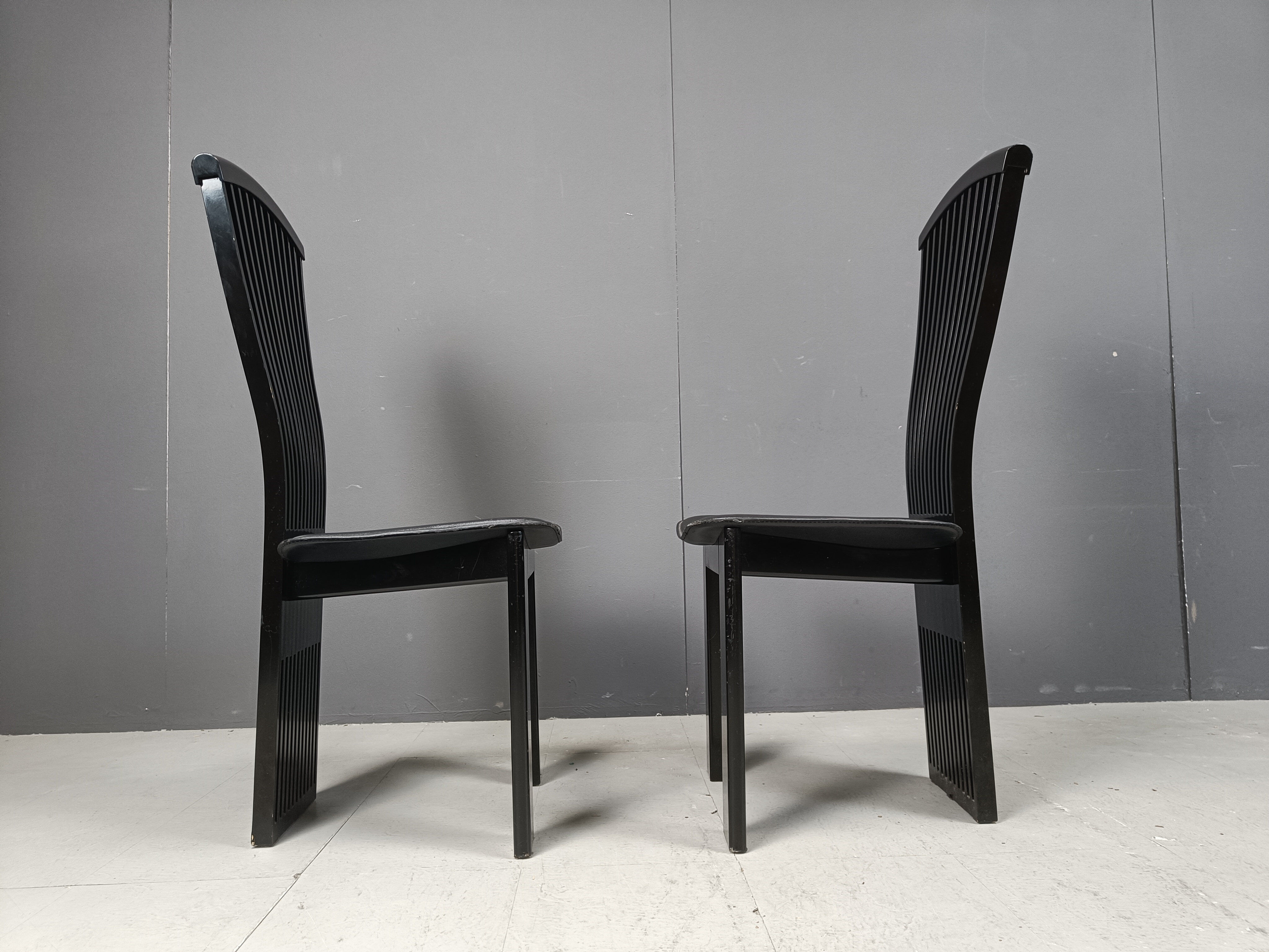 Post modern dining chairs by Pietro Costantini, 1980s, set of 6