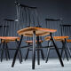 French Fanett Beech and Teak Chairs by Ilmari Tapiovaara, 1960s, Set of 6