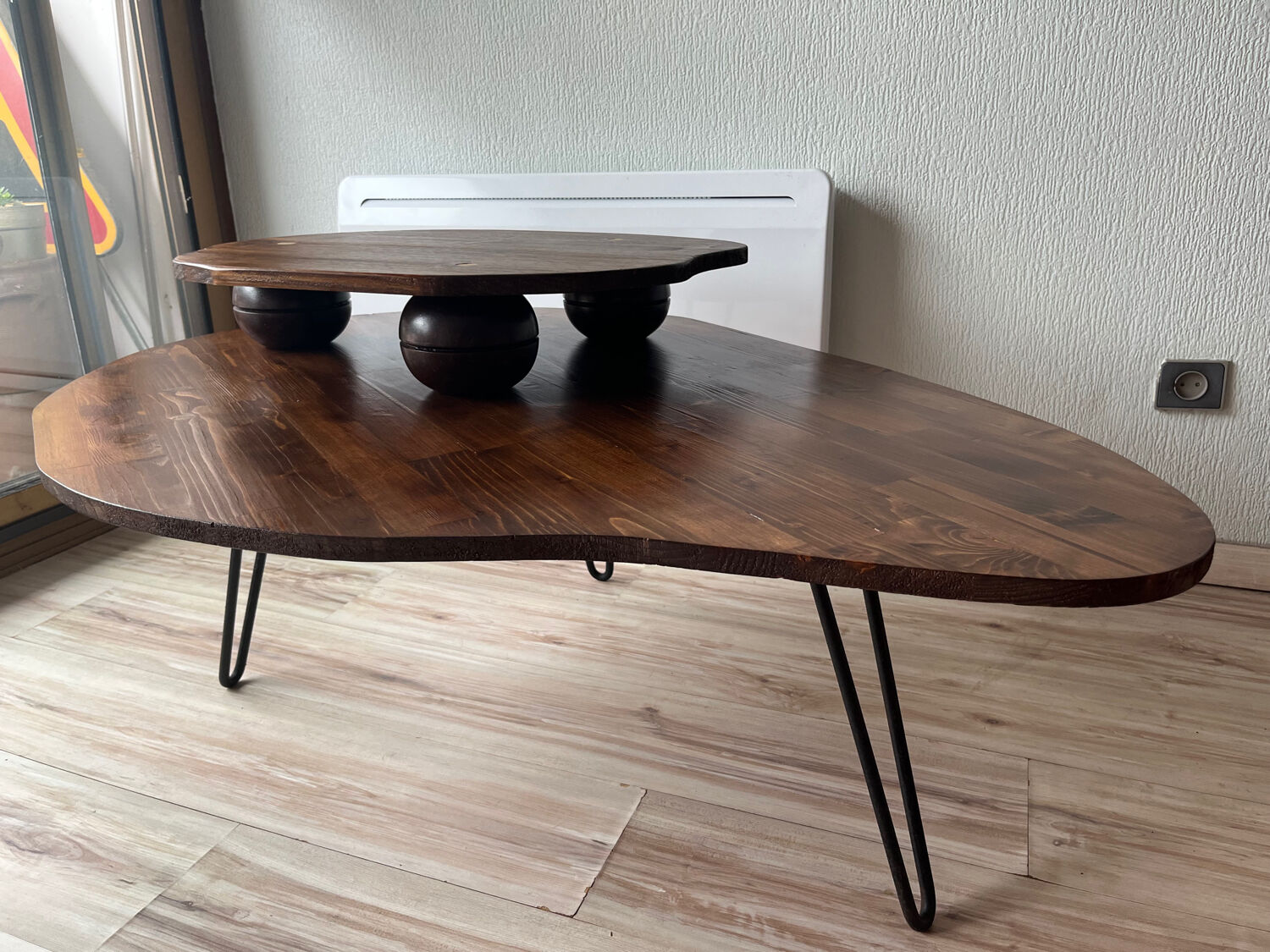 Wooden coffee table