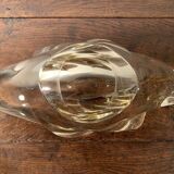 Yellow cut in molded crystal, Daum Nancy
