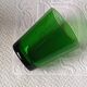 4 glasses 15 cl retro emerald green tempered glass france