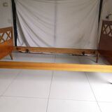 Lit scandinave vintage à croisillons années 50