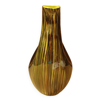 Old st clément multicolored ceramic pitcher 70's vintage