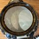 Enameled stoneware pot with lid