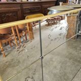 Antique Venetian brasserie mirror in eglomisé glass