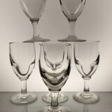 6 wine glasses Late 19th century