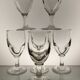 6 wine glasses Late 19th century