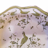 Earthenware plate of Moustiers bird of paradise