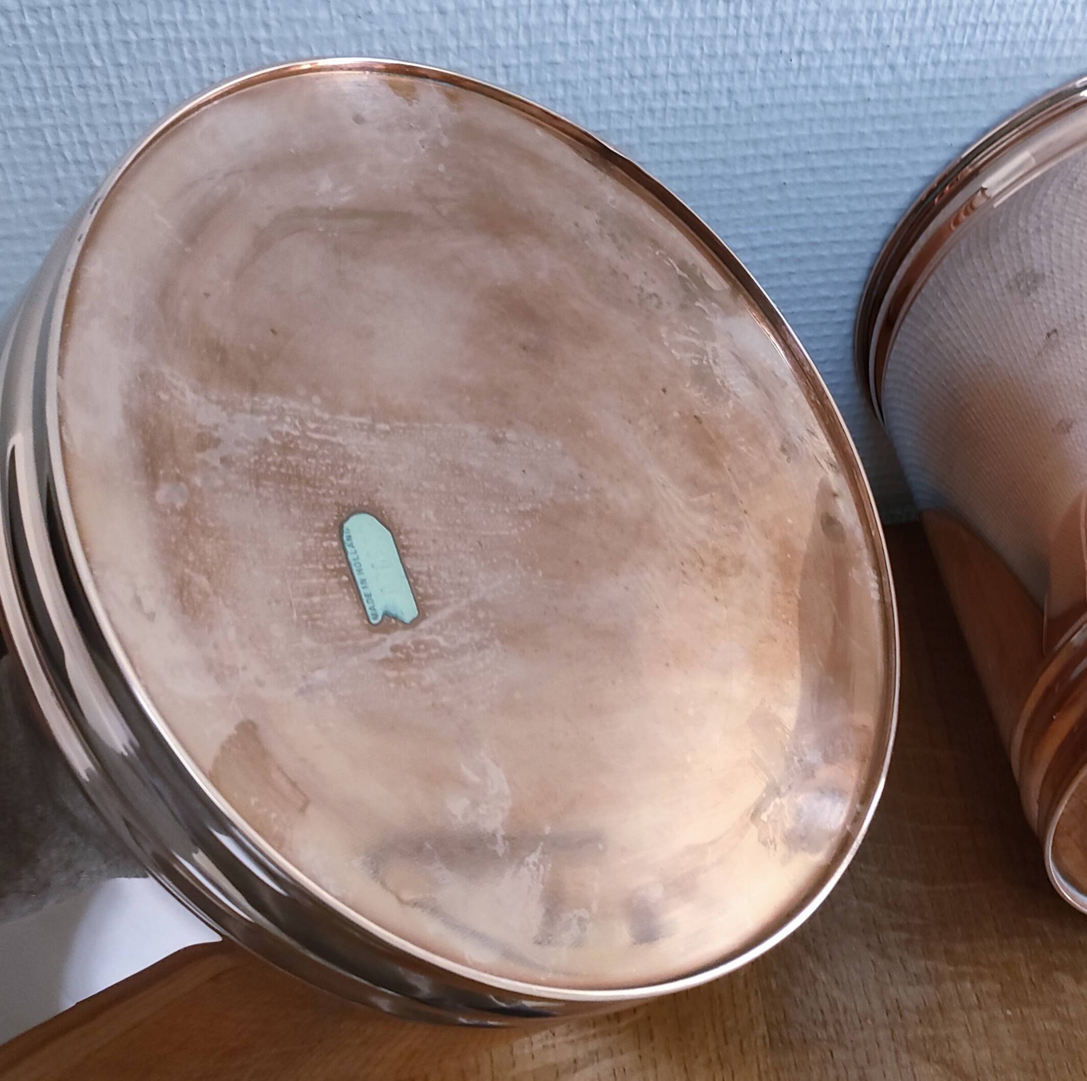 three cylindrical plant pots in a Scandinavian design from the 80s